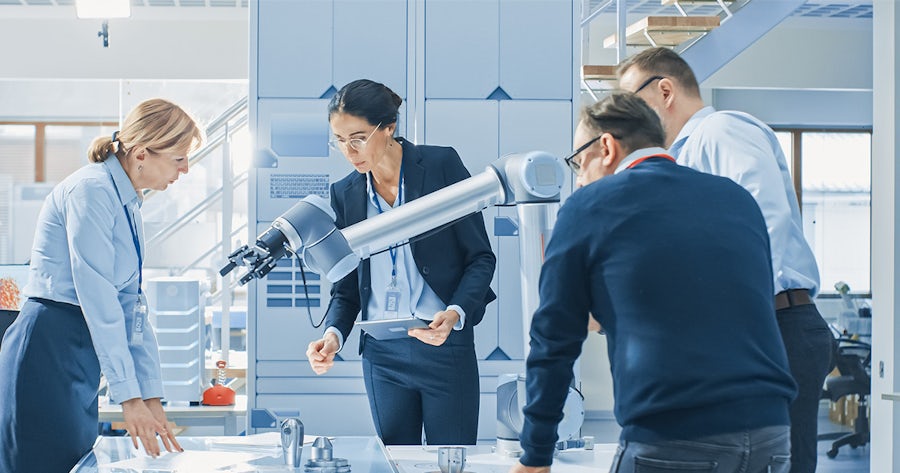 Manufacturing team of Industrial Robotics Engineers