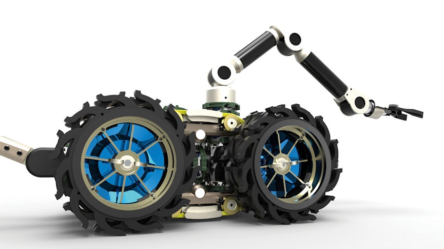 The Robosynthesis Modular Platform incorporates clever components that assemble to form a range of reconfigurable robots
