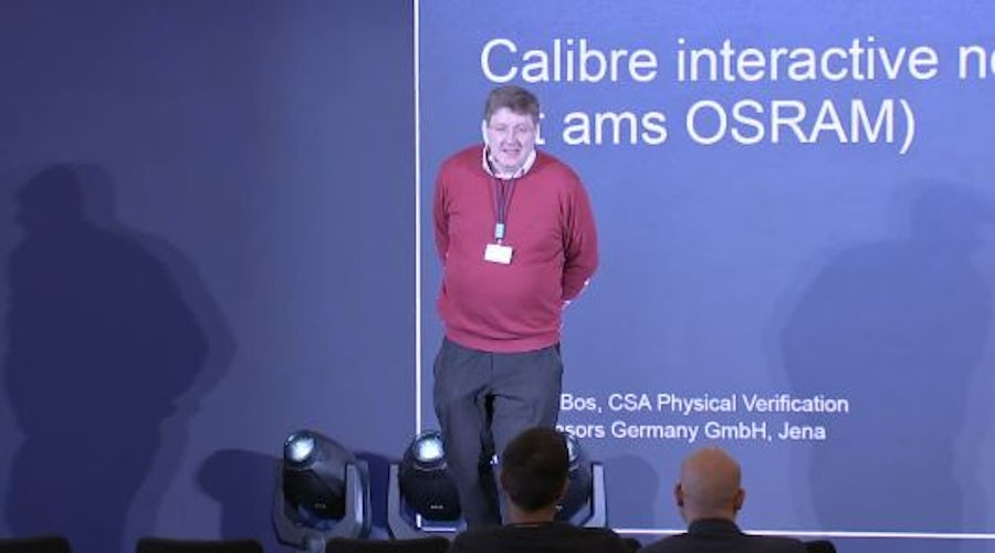 Michael Bos of ams/OSRAM presents at U2U Europe 2024