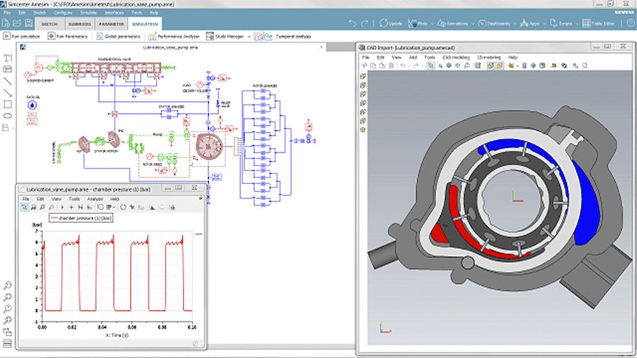 Simcenter Amesim software visual.