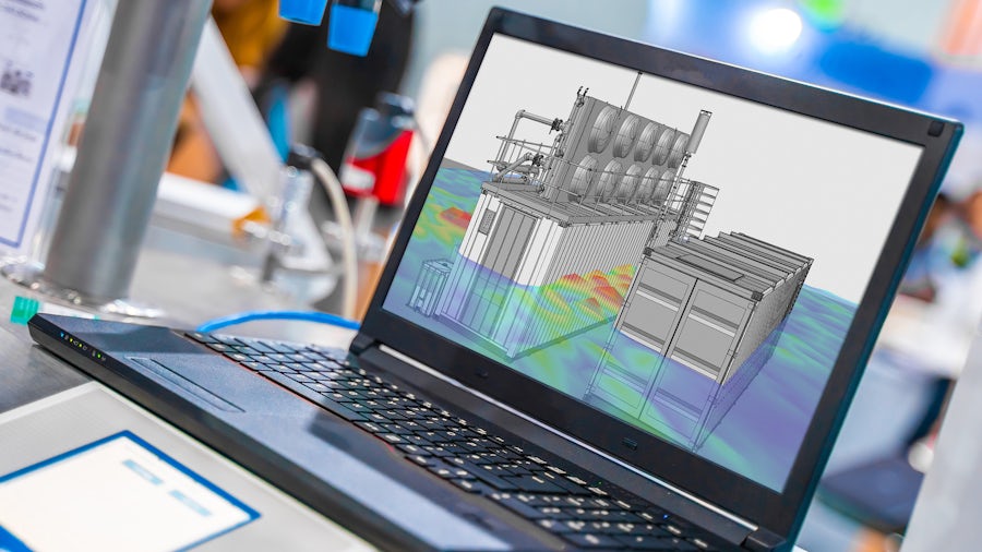 Using simulation-based product development to predict and optimize electrolyzer noise