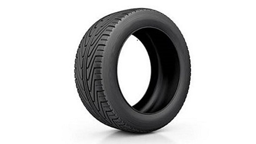Image 3D d'un pneu