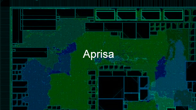 Screen capture of a chip layout