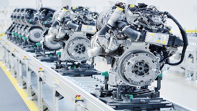 A visual of the multiple industrial machineries.