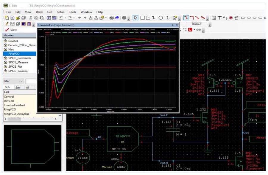 Tanner S-Edit Schematic Capture