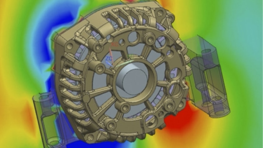 Performance engineering representation from the Simcenter software.