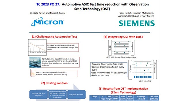 Automotive ASIC Test time reduction with Observation Scan Technology
