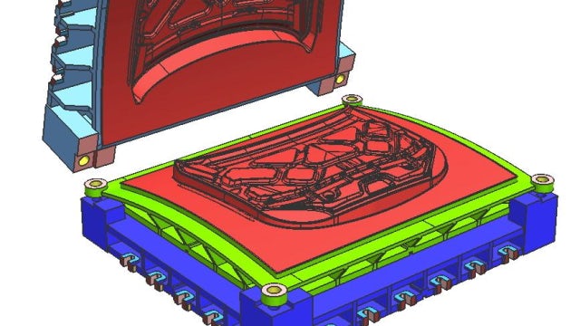 Vizuál o rychlém navrhování konstrukcí výsekových forem.