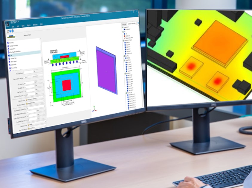 An image of Simcenter Flotherm 2504 software release linking to an overview blog