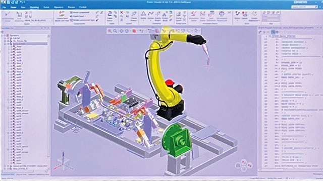 Integrating simulation into robotic programming at Ethos Automation using Tecnomatix software.