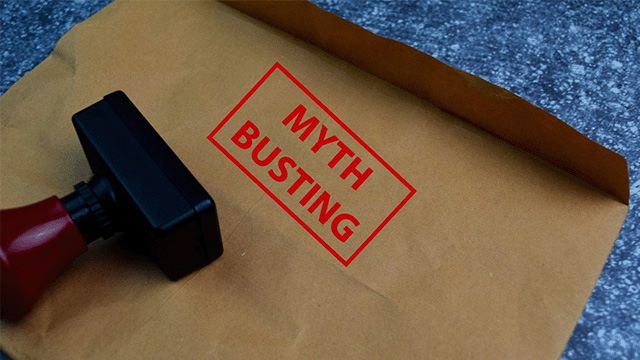 Metaphorical representation of the "myth-busting" about Artificial Intelligence.  