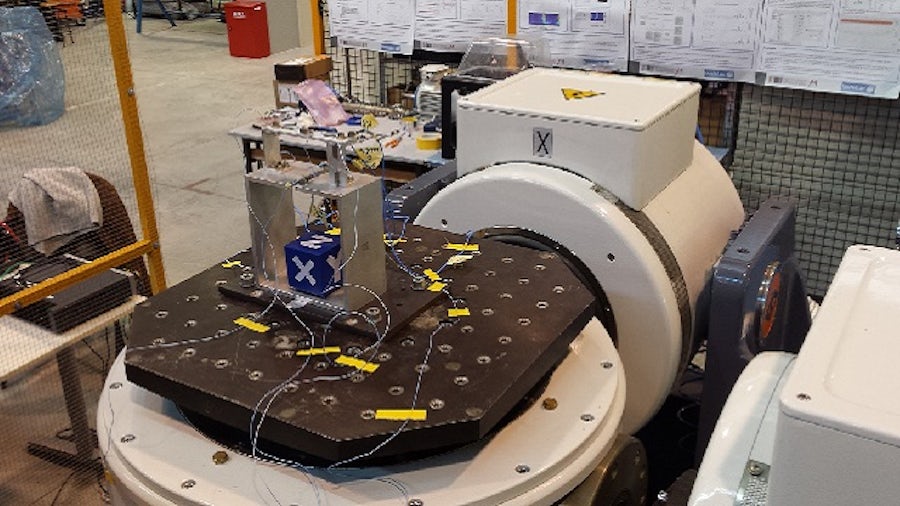 MIMO - Accelerometers and strain sensors on the unit being tested