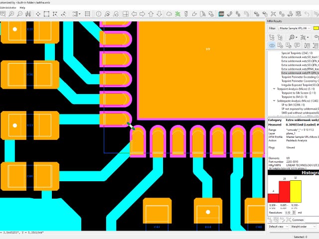 Valor NPI DFM interface with 3-D view