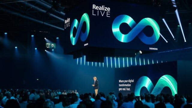 Man presenting during a breakout session at Realize LIVE.