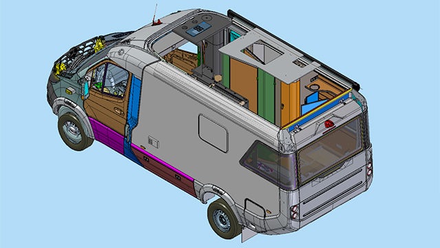 Hymer engineers in all European locations use Solid Edge for CAD.
