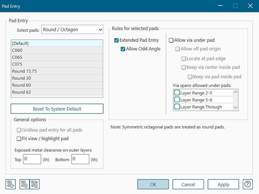 Pad Entry menu in 2409 release