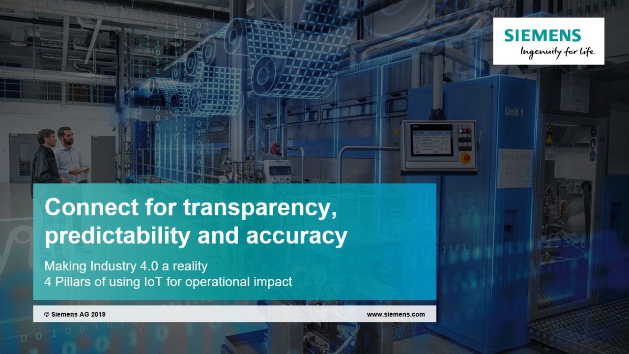 Making Industry 4.0 a Reality: 4 pillars of using IoT for operational impact