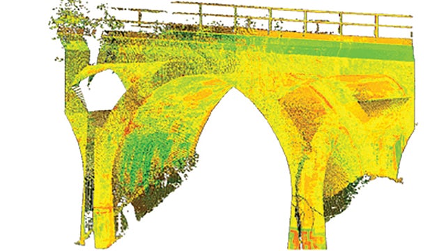 3D scan of one arch. Copyright: Ingenieurbüro Dr. Sauermann – Orlicek – Rohen GmbH