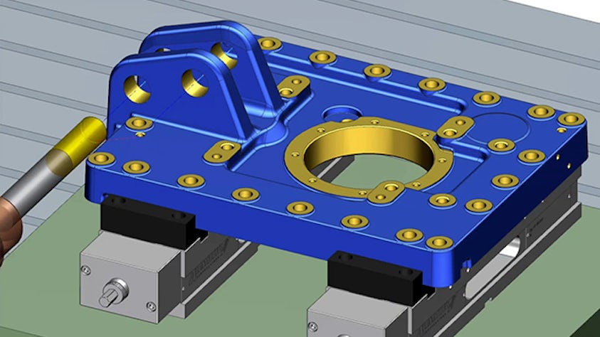 Animation of a machine part.