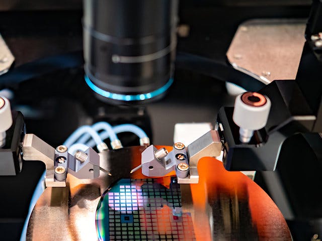 IC automated tester running in a lab environment.
