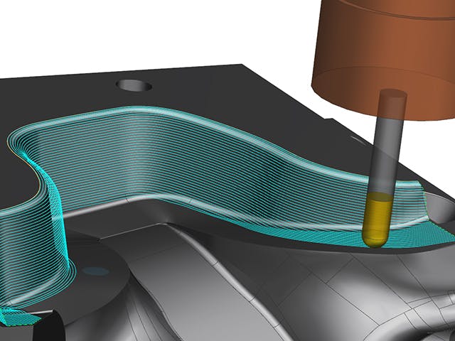 Mock up of nx cam 3 axis milling.