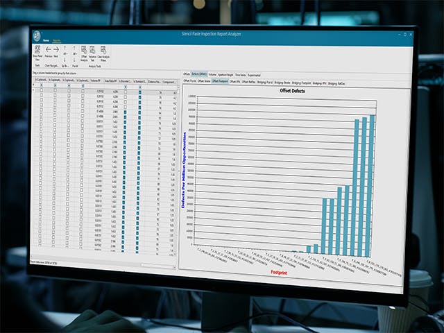 Screen shot of Process Preparation X Closed-loop Manufacturng Addon software that enables advanced data analytics to improve the quality of stencils 