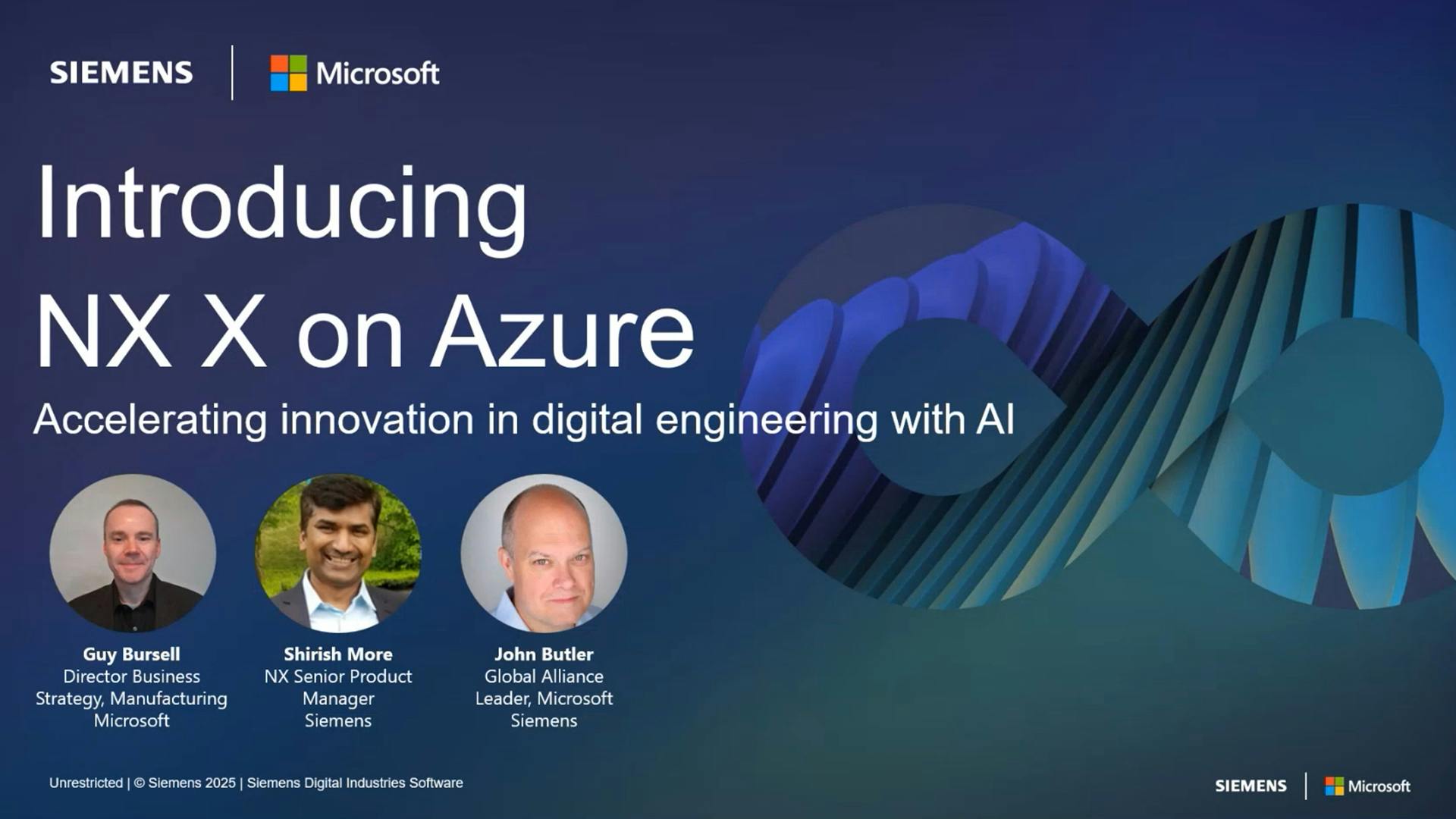 Title slide for accelerate your cloud-based digital transformation with NX X webinar