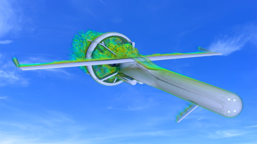 Drone maker uses Simcenter STAR-CCM+ and HEEDS to deliver the world’s first true ducted fan VTOL UAV 