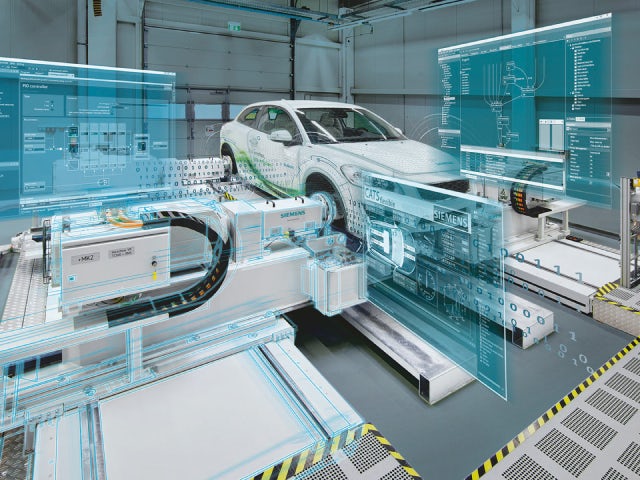 Zaawansowana technologicznie konfiguracja produkcji samochodów pokazuje, jak coraz powszechniejsze stają się pojazdy definiowane przez softwarae.