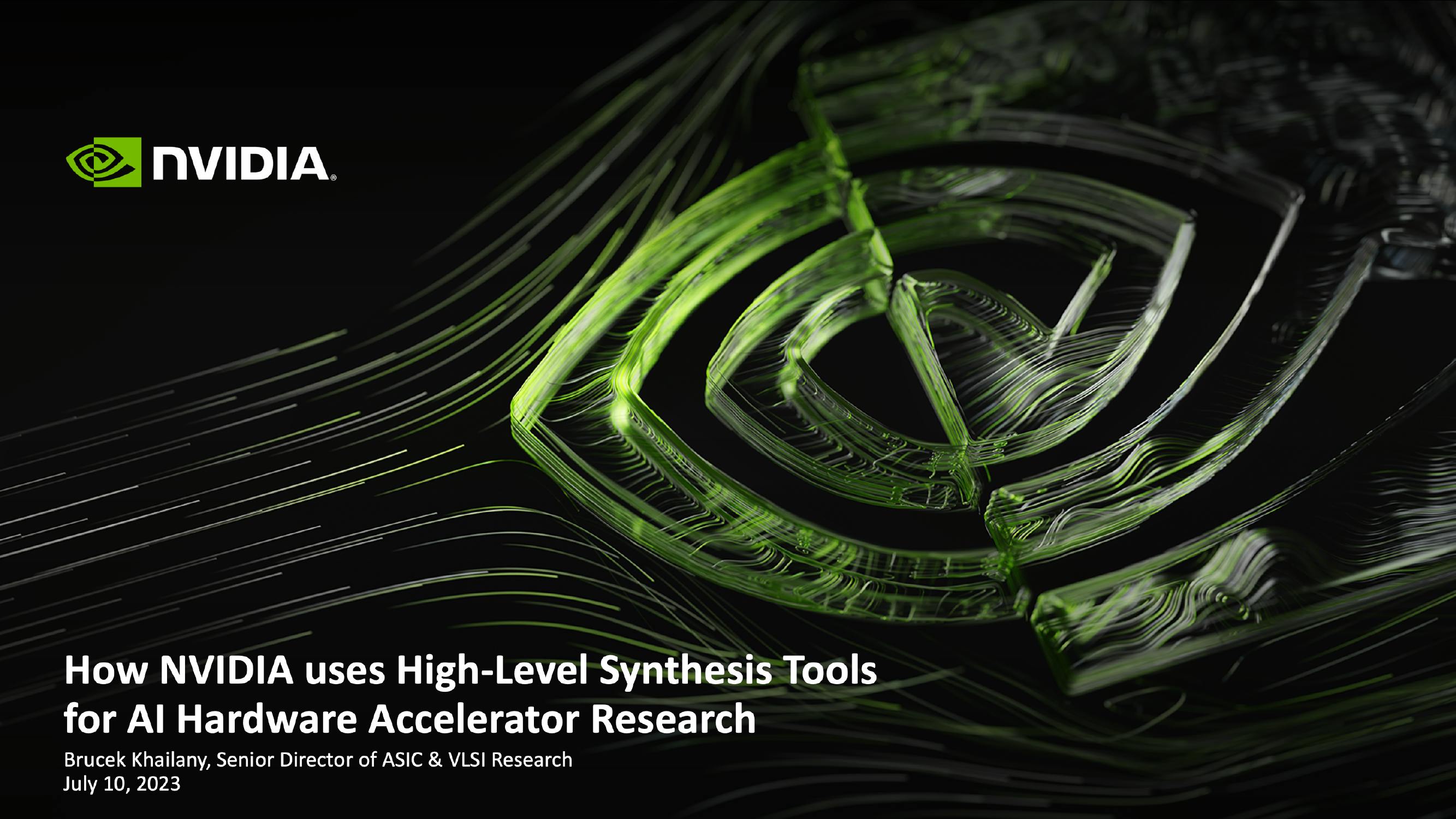 To keep up with the rapid pace of change in AI/ML workloads, NVIDIA Research leverages a High-Level Synthesis (HLS) based design methodology based off SystemC and libraries like MatchLib for maximizing code reuse and minimizing design verification effort.