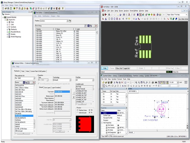 Screenshot of Xpedition software demonstrating consistency checking and verification