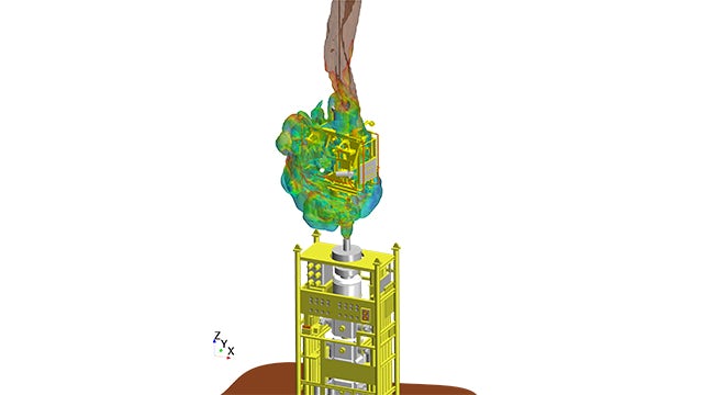 Simulating heat radiation on land