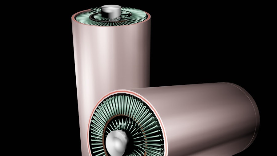 Close up of batteries