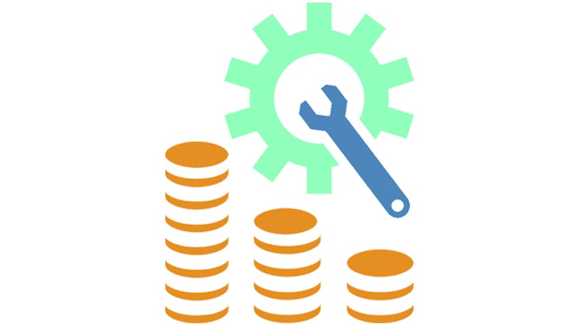 Maintenance cost analysis from the Simcenter software.