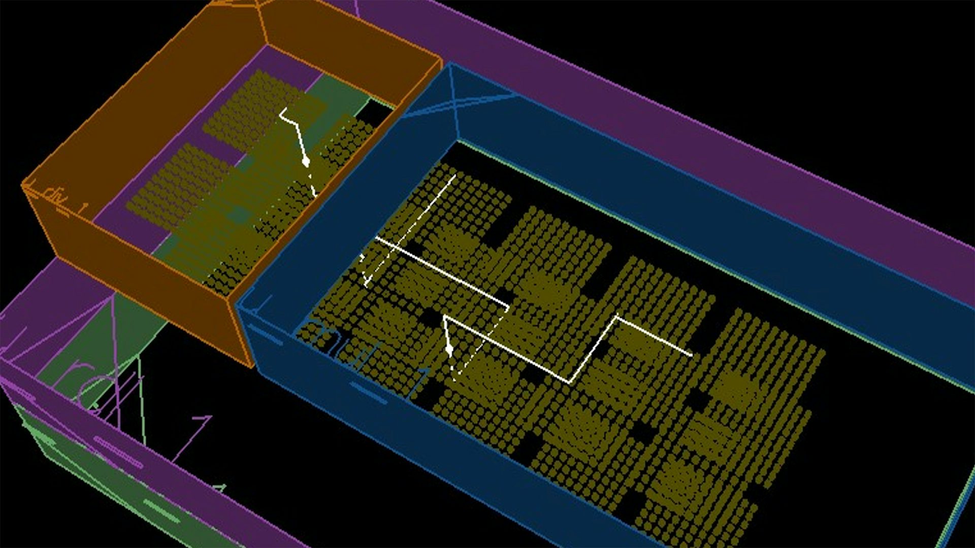 A 3d image of an ic package.
