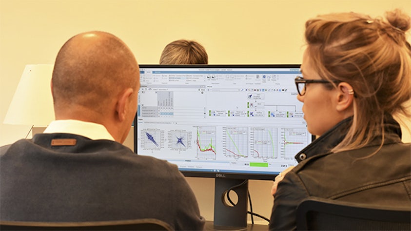 Screenshot of Simcenter software performing a load and fatigue analysis.