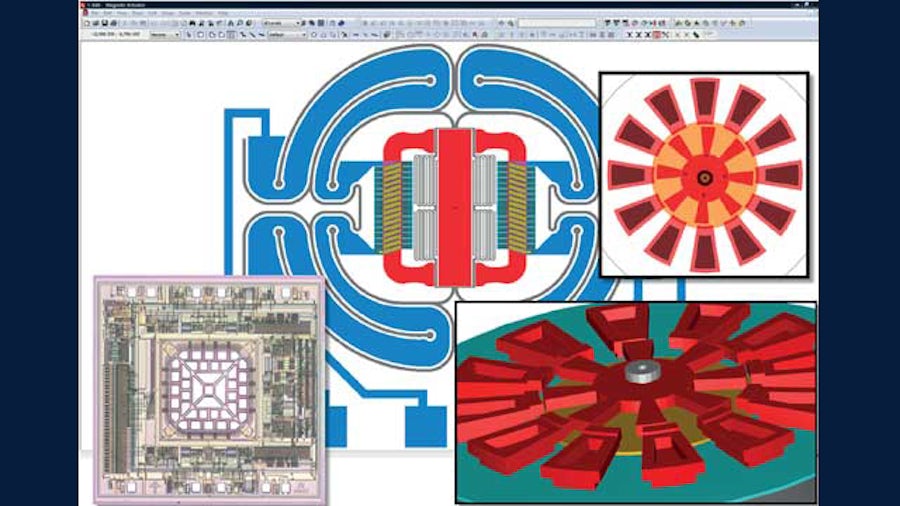 MEMS magnetic actuator, accelerometer and rotary side drive motor.