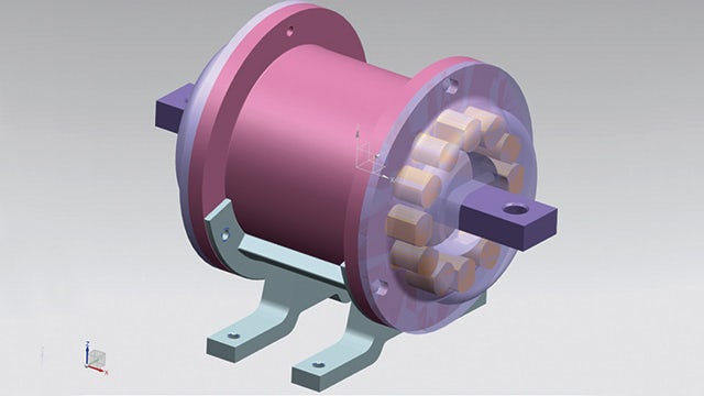 In close cooperation with industry, the Institute of Polymer Product Engineering of JKU develops new plastic products – the image shows a damper element as an example for an application of a magnetic elastomere – from design and structural simulation to physical prototypes.