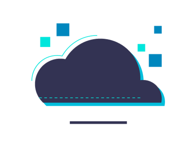 插图为周围飘动着数据的云，这代表在云端部署了 PLM。