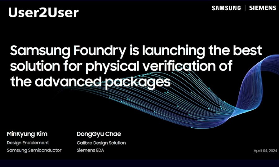 Title slide of Samsung's presentation at U2U 2024.