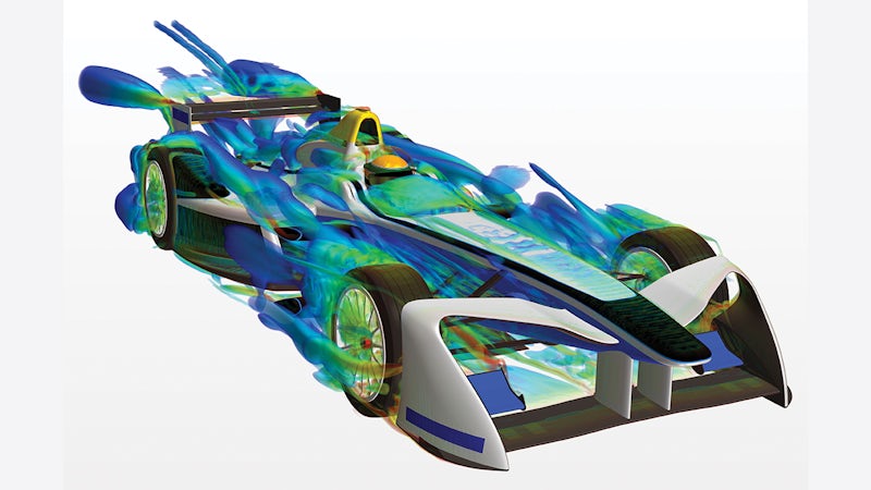 Innovative firm uses Simcenter STAR-CCM+ to help Spark Racing Technology complete front wing project on time