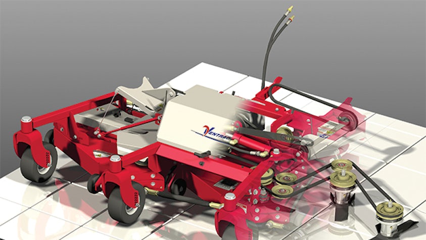 By converting designs to 3D, Ventrac catches moving part interferences and eliminates physical protypes, getting to marker much faster.