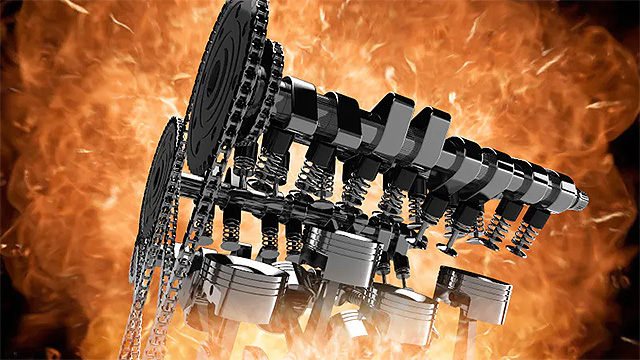 Motore a combustione interna.