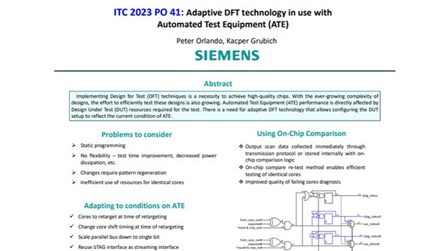 Adaptive DFT technology in use with ATE