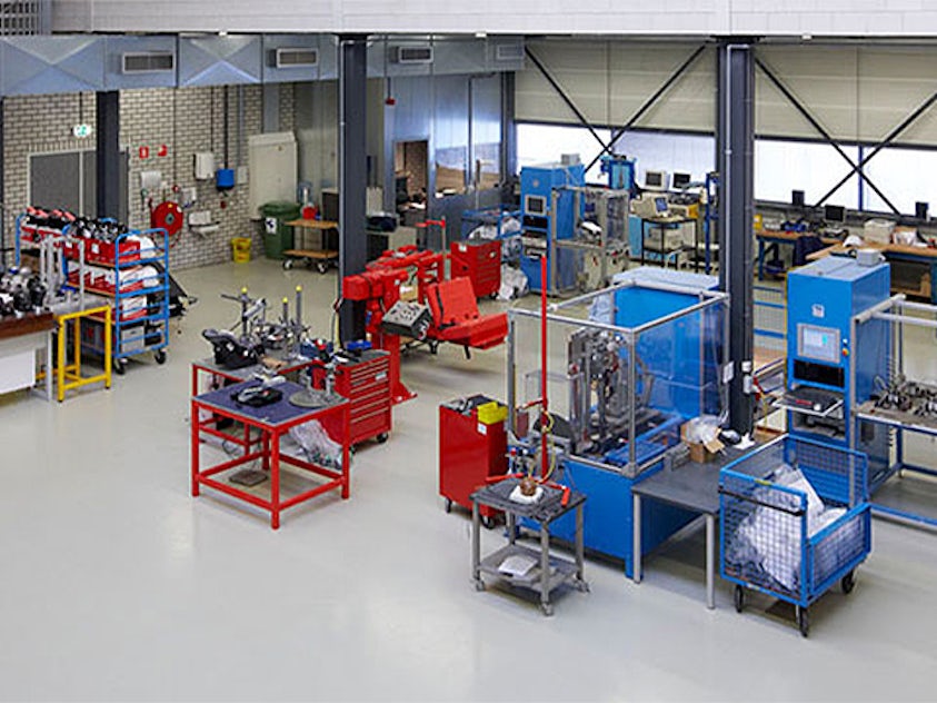 A visual of a component testing facility.