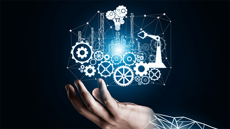 Rappresentazione visiva di una mano con la nuova connettività IoT