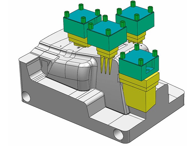 3D rendering of a machine part