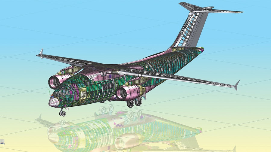 Aerospace firm uses NX and Teamcenter to significantly shorten time-to-market for new airlifter