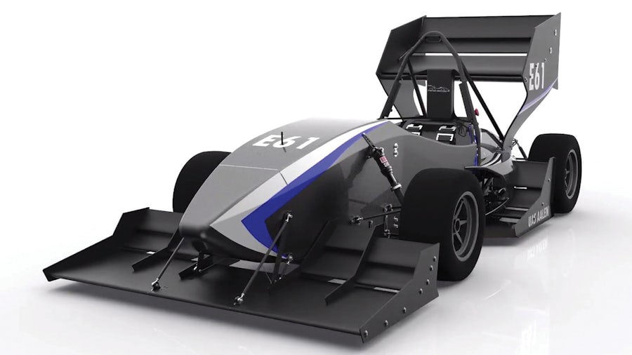 Students at E-Motion Rennteam Aalen use various Siemens Digital Industries Software solutions to build the digital twin of the car. All images unless stated otherwise: E-Motion Rennteam Aalen