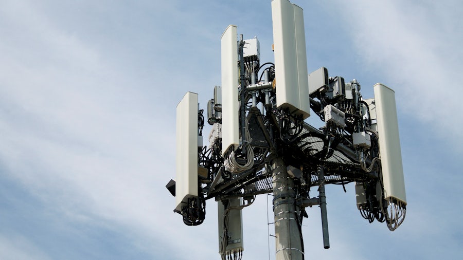 A cellular phone tower.